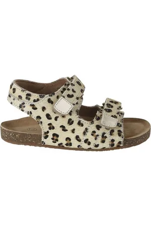 Vertbaudet Mädchen Klett-Sandalen, Leder mit Leomuster Sandale - Verkäufer: