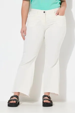 Angel of Style 5-Pocket-Jeans Jeans ausgestellt gerundeter Fransensaum - Verkäufer: Popken Fashion Group