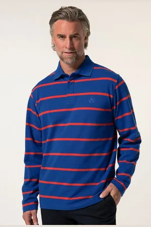 Boston Park Poloshirt Ringel-Poloshirt Piqué Langarm - Verkäufer: Popken Fashion Group