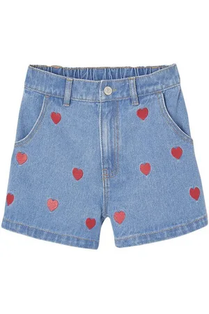 Vertbaudet Shorts Mädchen Jeansshorts mit Herzen - Verkäufer: