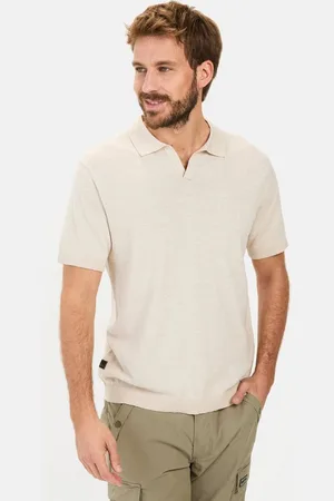 Camel Active Poloshirt aus Baumwoll-Leinen-Mix Shirts_Poloshirt - Verkäufer: