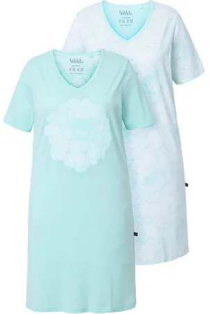 Ulla Popken Bigshirt Bigshirts 2er-Pack Blumen V-Ausschnitt Halbarm - Verkäufer: Popken Fashion Group
