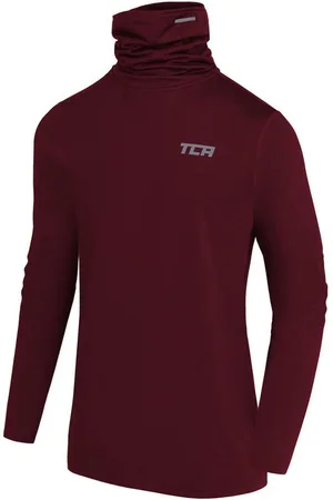 TCA Trainingsshirt Jungen Warm-Up Trichterhals Thermo Laufshirt Cabernet, 8-10 Jahre (1-tlg) - Verkäufer: SellerX Commerce