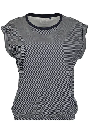 Blue Seven T-Shirt Damen Kurzarm-Shirt im Streifen-Design mit überschnittenen Schultern - Verkäufer: tomBrook GmbH