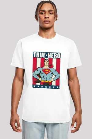 F4NT4STIC T-Shirt T-Shirt DC Comics Superman True Hero Superheld Herren,Premium Merch,Regular-Fit,Basic,Bedruckt