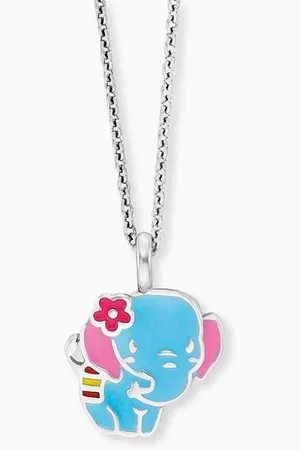 HERZENGEL Kette mit Anhänger Elefant Anhänger mit Kette HEN-ELEPHANT Sterling Silber emai (1-tlg) - Verkäufer: Juwelier-Bacak