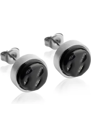 ALEXASCHA Paar Ohrstecker mit Ohrklemme Edelstahl Ohrstecker mit Stein • Perlmuttoptik • 8mm - Verkäufer: