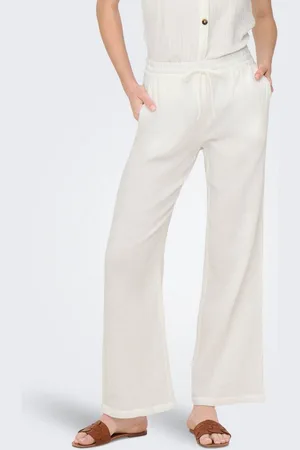 JDY Schlupfhose THEIS LIFE WIDE PANT WVN NOOS aus Musselin