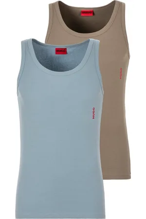 HUGO BOSS Tanktop Twin Pack (Packung, 2-tlg) mit Markenlabel in Kontrastfarbe