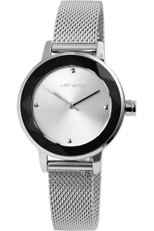 Just Watches Quarzuhr Lynn Damenuhr Edelstahl Meshband silberfarbig - Verkäufer: Shaghafi GmbH
