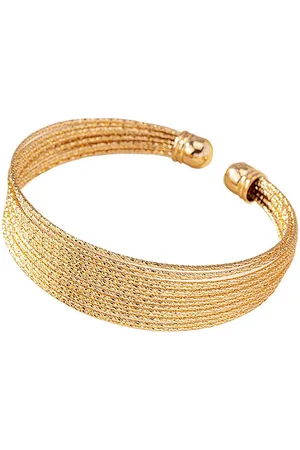 Karma Armreif silber gold Armschmuck Damen Armband Armschmuck Damenarmreif (Armband Reif), modern Damenarmschmuck Armband Metallarmband - Verkäufer: Sanixa
