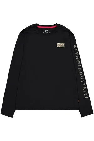 Alpha Industries Longsleeve Men - Longsleeves Camo Sleeve Longsleeve