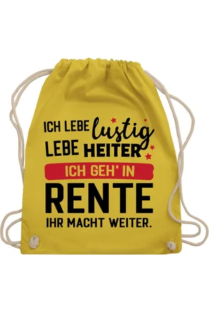 Shirtracer Turnbeutel Ich geh in Rente - Ihr macht weiter., Rentner Rente - Verkäufer: