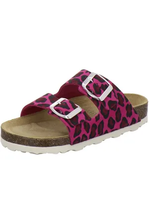 Afs 110027 Zweischnaller Pantolette für Mädchen mit Fußbett, bequeme Sandalen aus Leder - Verkäufer: