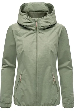 Ragwear Outdoorjacke Dizzie Tech Wasserdichte Damen Übergangsjacke mit großer Kapuze