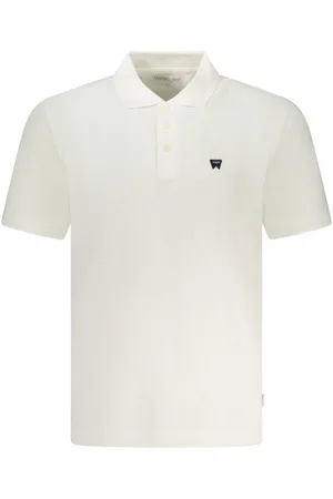 Wrangler Poloshirt Herren Poloshirt Weiß mit 3 Knöpfen und dezentem - Verkäufer: Redeve