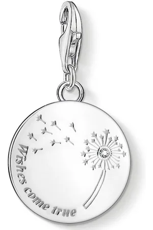 Thomas Sabo Charm-Einhänger Pusteblume WISHES COME TRUE, 1457-051-21, mit Zirkonia (synth)