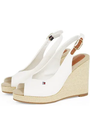 Tommy Hilfiger FLAG HIGH WEDGE ESPAD SLINGBACK High-Heel-Sandalette, Sommerschuh, Partyschuh, Keilsandalette, in schmaler Form