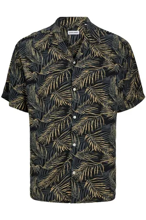 JACK & JONES Kurzarmhemd JJEJEFF TROPICAL AOP RESORT SHIRT SN PLS