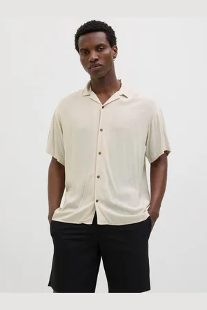 JACK & JONES Kurzarmhemd JJEJEFF SOLID RESORT SHIRT S/S SN mit Resort Kragen
