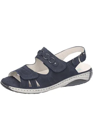 Waldläufer GARDA Riemchensandale, Sommerschuh, Sandalette, Keilabsatz, mit Druckknopf, G-Weite