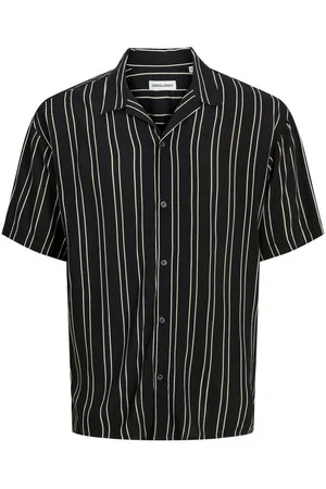 JACK & JONES Kurzarmhemd JJEJEFF STRIPE RESORT SHIRT SS SN PLS