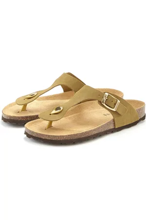 ELBSAND Mule, Sandale, offener Schuh, Pantolette aus hochwertigem Leder mit Komfortkorkfußbett, Unisex