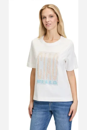 Cartoon Kurzarmshirt Printshirt mit Rundhalsausschnitt (1-tlg) Hotfix