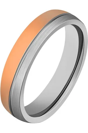 Akzent Partnerring Mads aus Edelstahl, bicolor, / roségoldfarben, Gr. 58 (Einzeln), Herren Ring - Verkäufer: Shaghafi GmbH