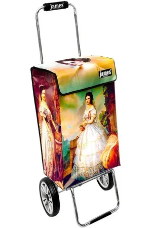 JAMES Einkaufstrolley SISSI - stabiler Einkaufswagen mit individuellem Design, Handmade in Austria - Einkaufsbegleiter mit viel Stauraum - trägt 40kg - Verkäufer: Warenhaus 23