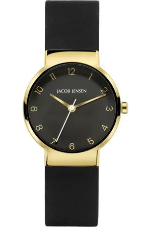 Jacob Jensen Titanuhr Damen Armbanduhr TIMELESS NORDIC 195 goldfarbend D. 29 mm - Verkäufer: bellambiente