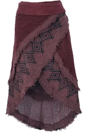 GURU-SHOP Minirock Goa Wickelrock, Tribal Lagenlook Rock, Boho.. alternative Bekleidung - Verkäufer: