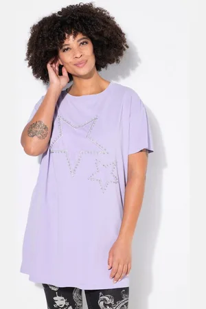 Angel of Style T-Shirt T-Shirt Boxy Fit Sterne auf Mesh - Verkäufer: Popken Fashion Group
