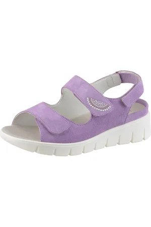 Waldläufer K-Adea Keilsandalette, Sommerschuh, Sandale, Keilabsatz, mit Klettverschlüssen, K-Weite