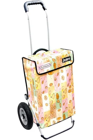 JAMES Einkaufstrolley NOUGAT - stabiler Einkaufswagen mit individuellem Design, Handmade in Austria - Einkaufsbegleiter mit viel Stauraum - trägt 40kg - Verkäufer: Warenhaus 23