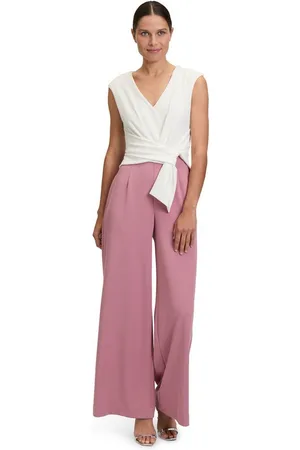 Vera Mont Overall Jumpsuit mit weitem Bein (1-tlg) Bunddetail
