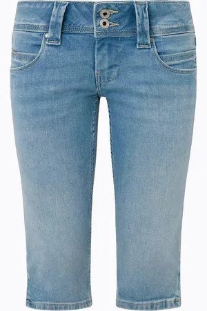 Pepe Jeans Jeansshorts Pepe Damen Shorts, Damen Regular Crop Shorts, Denim Shorts 5-pocket Style, Crop - Verkäufer: evoox