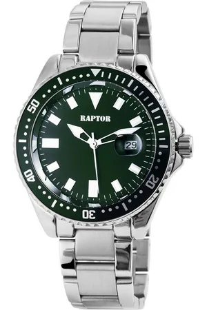 Raptor Quarzuhr Serious mit Edelstahlarmband, Datumsanzeige, Mineralglas - Verkäufer: Shaghafi GmbH