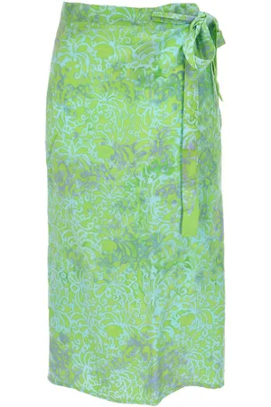 GURU-SHOP Minirock 3/4 Wickelrock, Bali Sarong Strandrock,.. - Verkäufer: