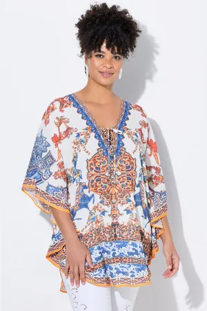 Miamoda Longbluse Blusenkaftan Loose Fit Allovermuster - Verkäufer: Popken Fashion Group