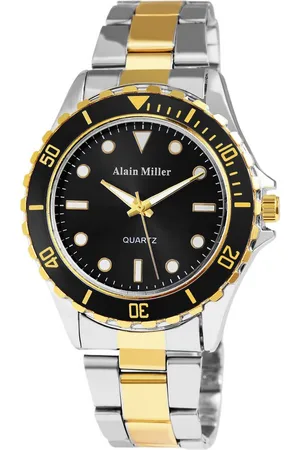 Alain Miller Quarzuhr AM0002 Herrenuhr mit Edelstahlarmband, Herrenuhr Edelstahl - Verkäufer: Shaghafi GmbH