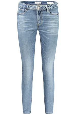 Guess 5-Pocket-Jeans Nachhaltige Damen Skinny Jeans Blau - High Waist Denim mit Logo - Verkäufer: Redeve