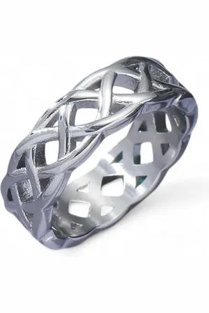 Eyecatcher Fingerring Silberfarbener Ring Keltisches Ketten Design, Ketten Design - Verkäufer:
