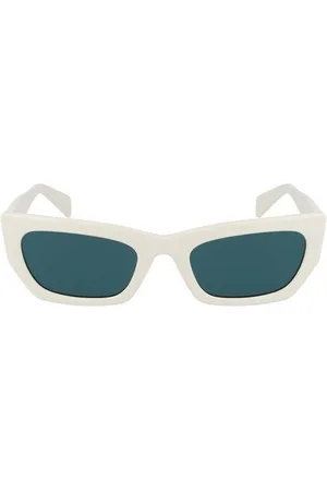 Liu Jo Sonnenbrille Damen-Sonnenbrille Weiß: Tropfenform, Grünes Glas, Stilvoll & Elegan - Verkäufer: Redeve