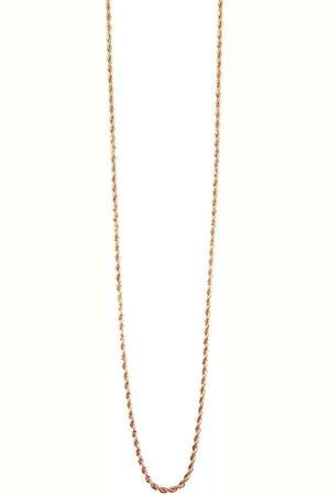 Akzent Edelstahlkette Fariell Kordelkette, Edelstahl, roségoldfarben, 40 cm (Einzeln) - Verkäufer: Shaghafi GmbH
