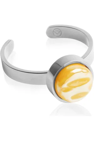 ALEXASCHA Fingerring Verstellbarer Ring mit Stein • 8mm - Verkäufer: