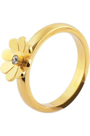 Akzent Fingerring Sarinya aus Edelstah, Blume, Gr. 52 - 60 (Einzeln), Damen Ring - Verkäufer: Shaghafi GmbH