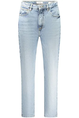 Guess 5-Pocket-Jeans Nachhaltige Damen Mom-Jeans Blau mit Used-Effekt und hohem Bund - Verkäufer: Redeve