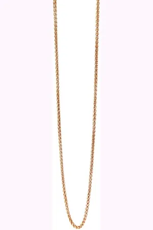 Akzent Edelstahlkette Alysse Edelstal Zopfkette, roségoldfarben, 40+5 cm (Einzeln) - Verkäufer: Shaghafi GmbH