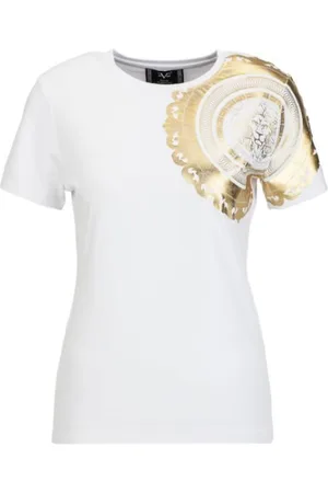 19V69 Italia T-Shirt - by VERSACE - LION Shirt mit Gold Detail - Verkäufer: Schneider Fashion Store